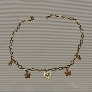 Gold Tone Charm Necklace No. 2